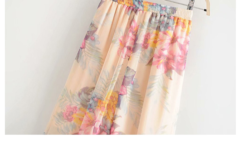 Fashion Color Flower Print Trousers,Pants