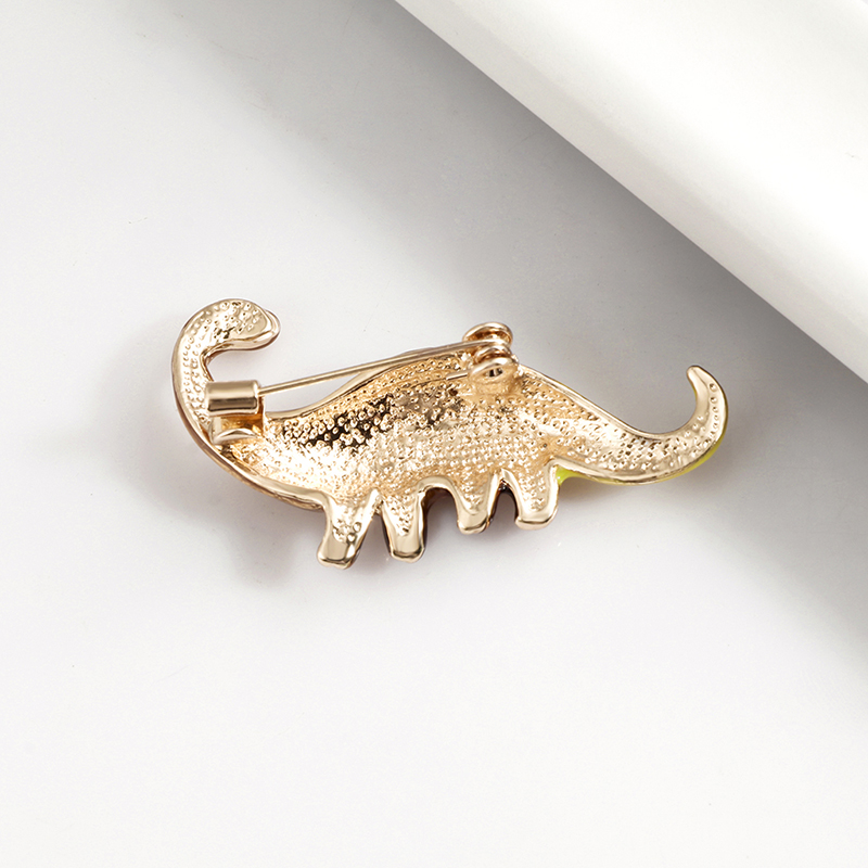 Fashion Kc Gold Alloy Drip Dinosaur Brooch,Korean Brooches