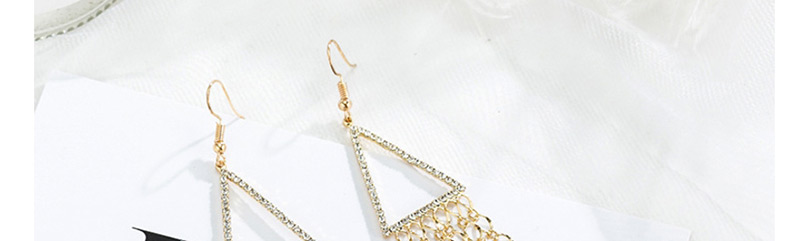 Fashion Silver Diamond Tassel Earrings,Drop Earrings