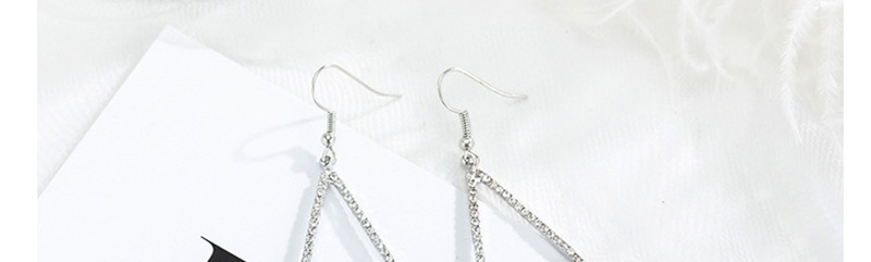 Fashion Silver Diamond Tassel Earrings,Drop Earrings