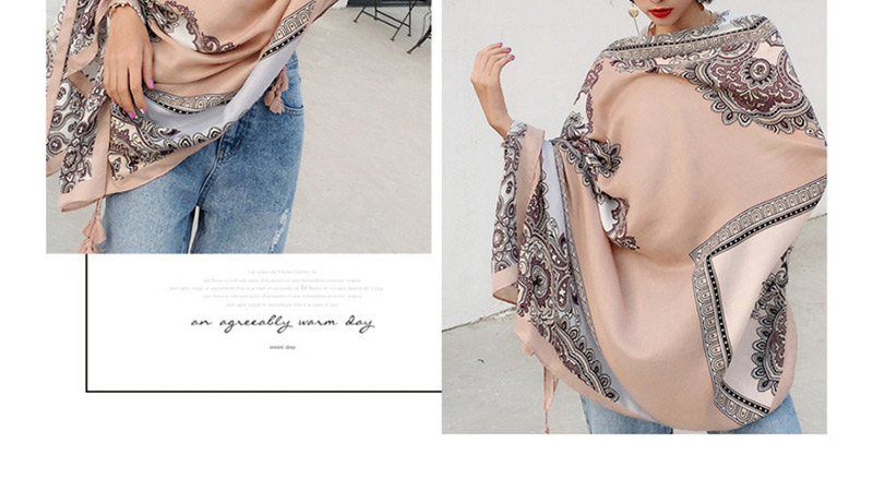 Fashion Main Color Cotton And Linen Printed Scarves,Thin Scaves