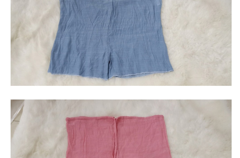Fashion Pink Cotton Sliver Shorts,Shorts
