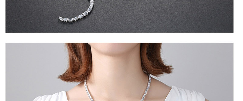 Fashion Platinum Zirconium Necklace,Necklaces
