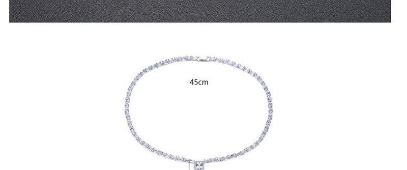 Fashion Platinum Zirconium Necklace,Necklaces