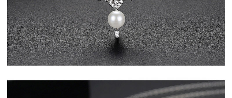 Fashion Platinum Pearl Love Necklace,Necklaces