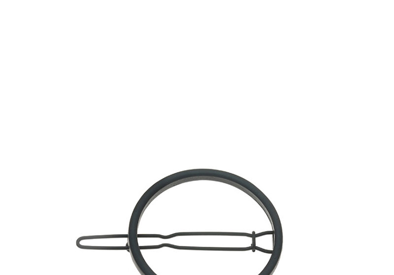 Fashion Black Round Alloy Geometry Hair Clip,Hairpins