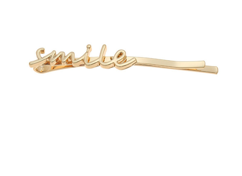 Fashion Gold English Letter Hairpin,Hairpins