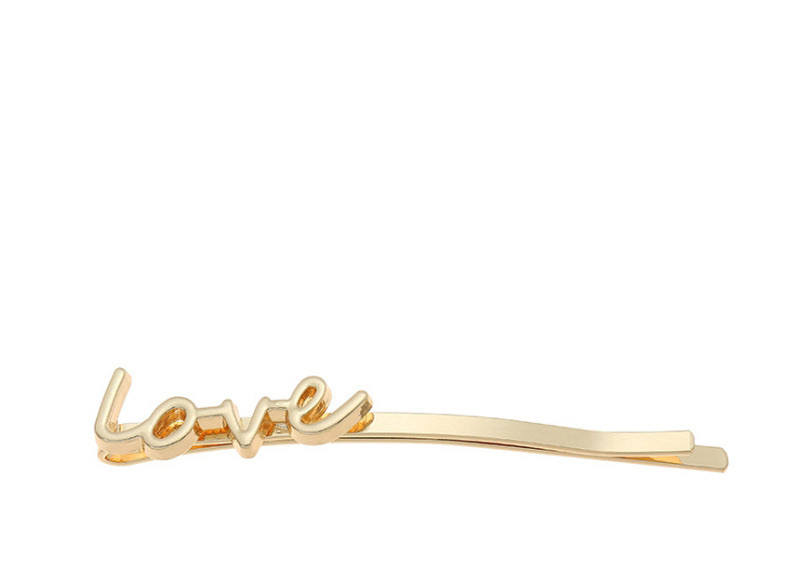 Fashion Gold English Letter Hairpin,Hairpins