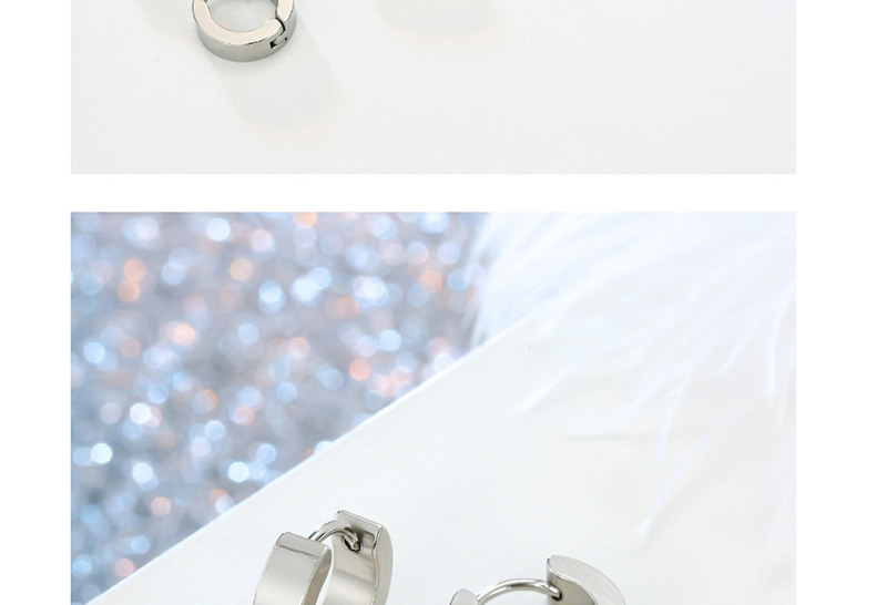 Fashion Heart-shaped Stainless Steel Earring,Earrings
