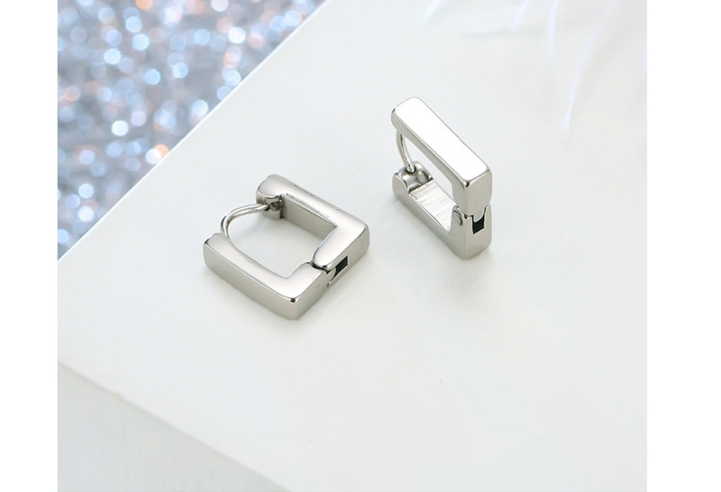 Fashion Square Stainless Steel Earring one pc,Earrings