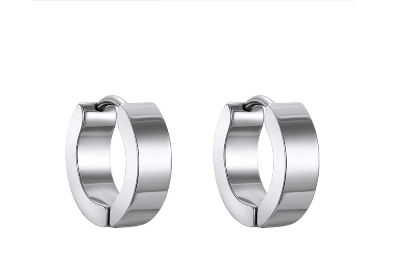 Fashion Round Stainless Steel Earring one pc,Earrings