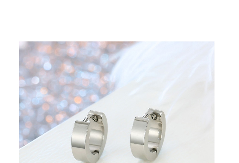 Fashion Round Stainless Steel Earring one pc,Earrings