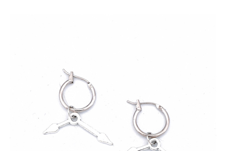 Fashion Pointer Stainless Steel Open Earrings,Earrings