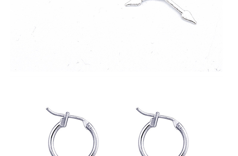 Fashion Pointer Stainless Steel Open Earrings,Earrings