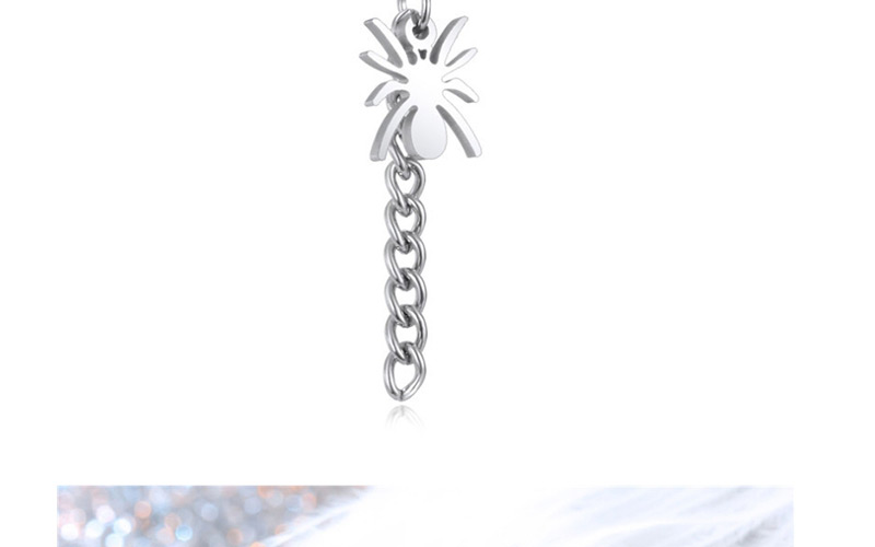 Fashion Spider Stainless Steel Animal Chain Earrings,Earrings