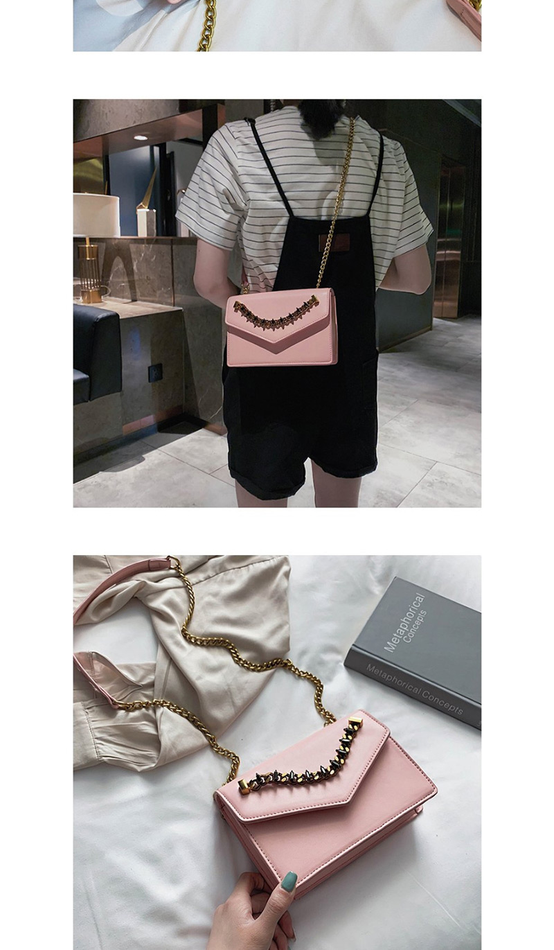 Fashion Beige Pu Alloy Envelope Shoulder Bag,Messenger bags