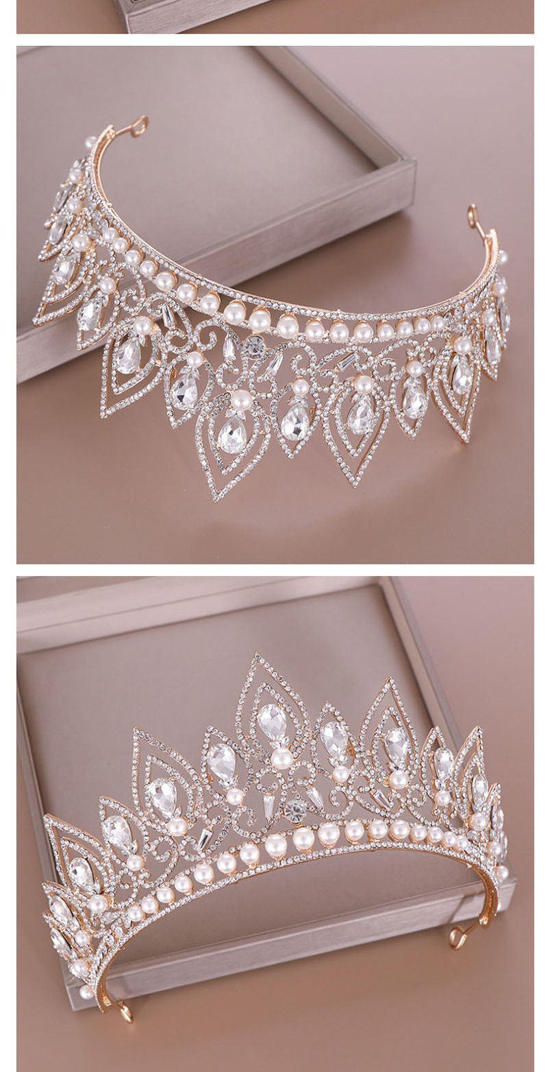 Fashion Silver Pearl Crown Crystal Headband,Head Band