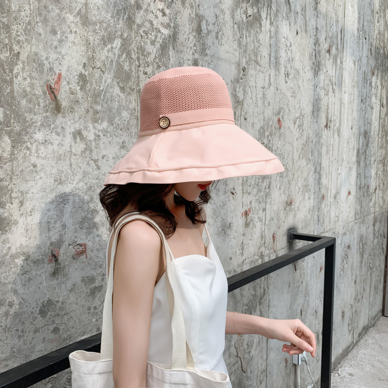 Fashion Single Layer Beige Oversized Double-sided Fisherman Hat,Sun Hats