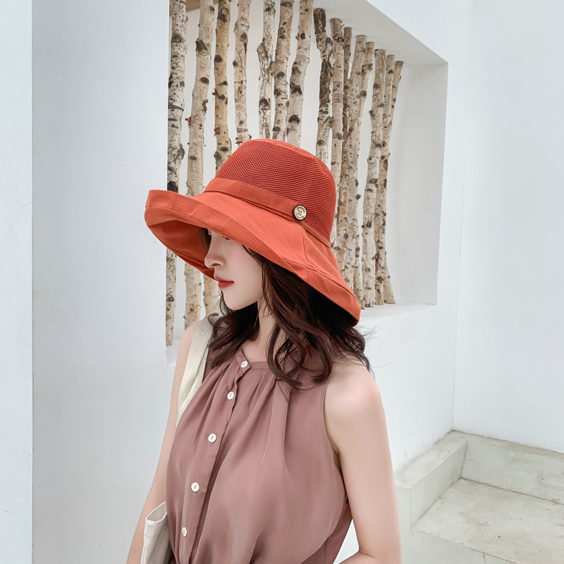 Fashion Double-layer Beige Oversized Double-sided Fisherman Hat,Sun Hats
