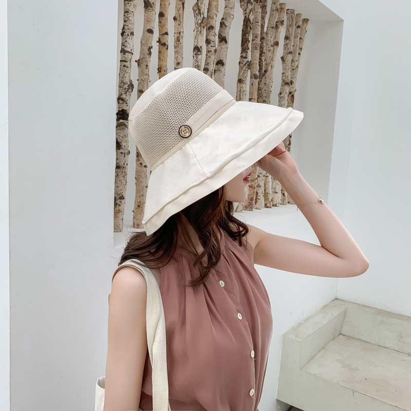 Fashion Single Layer Pink Oversized Double-sided Fisherman Hat,Sun Hats