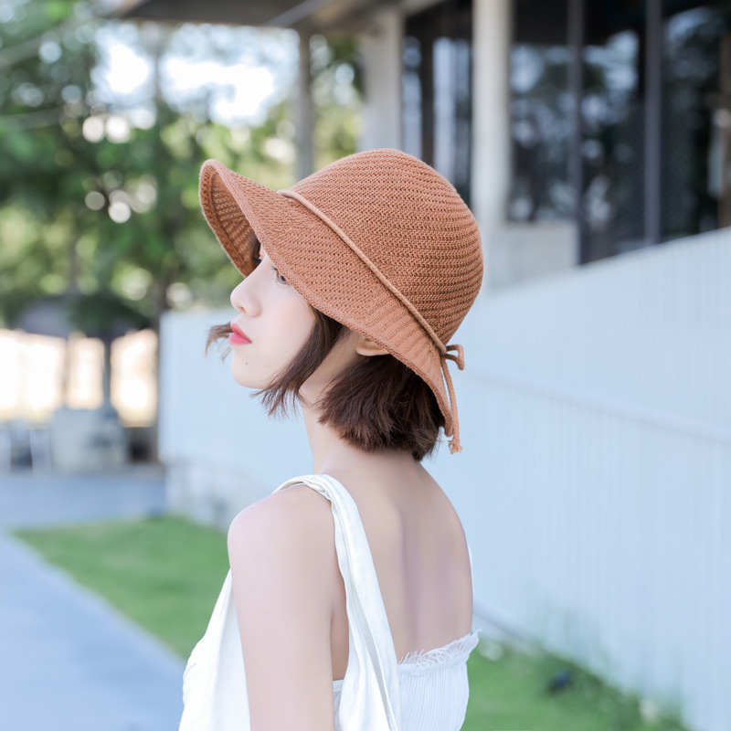 Fashion Black Folding Straw Hat,Sun Hats