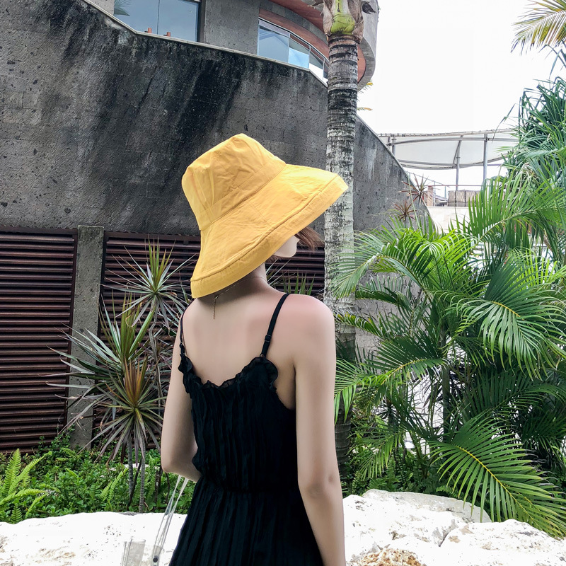 Fashion Yellow Rivet Visor,Sun Hats
