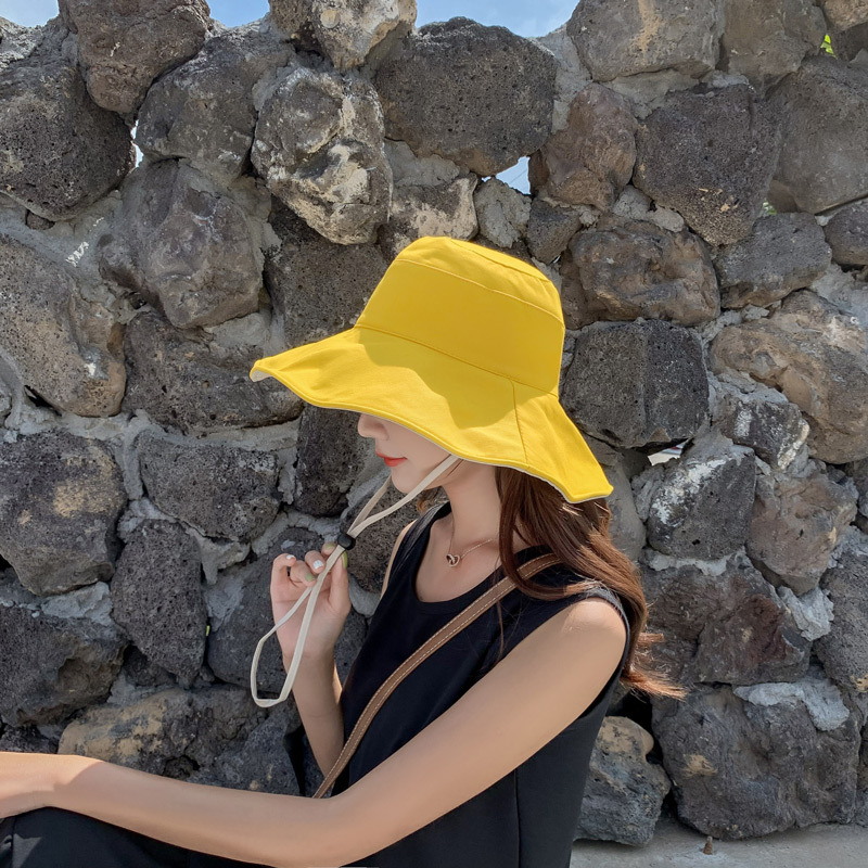 Fashion Yellow Double-sided Hat Sun Hat,Sun Hats