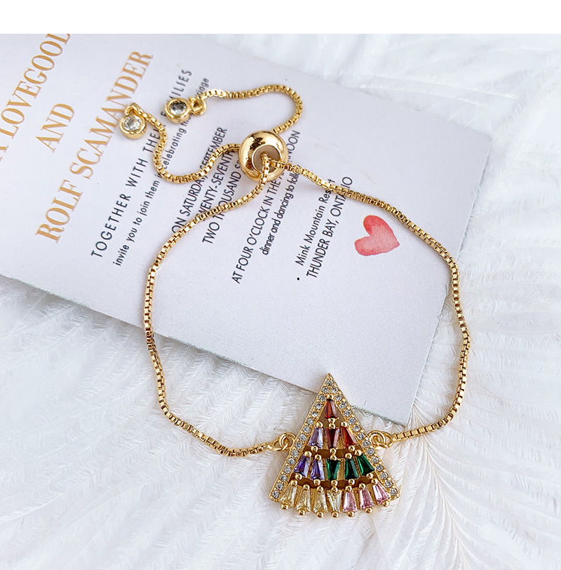 Fashion Gold Copper Inlaid Zircon Curved Bracelet,Bracelets