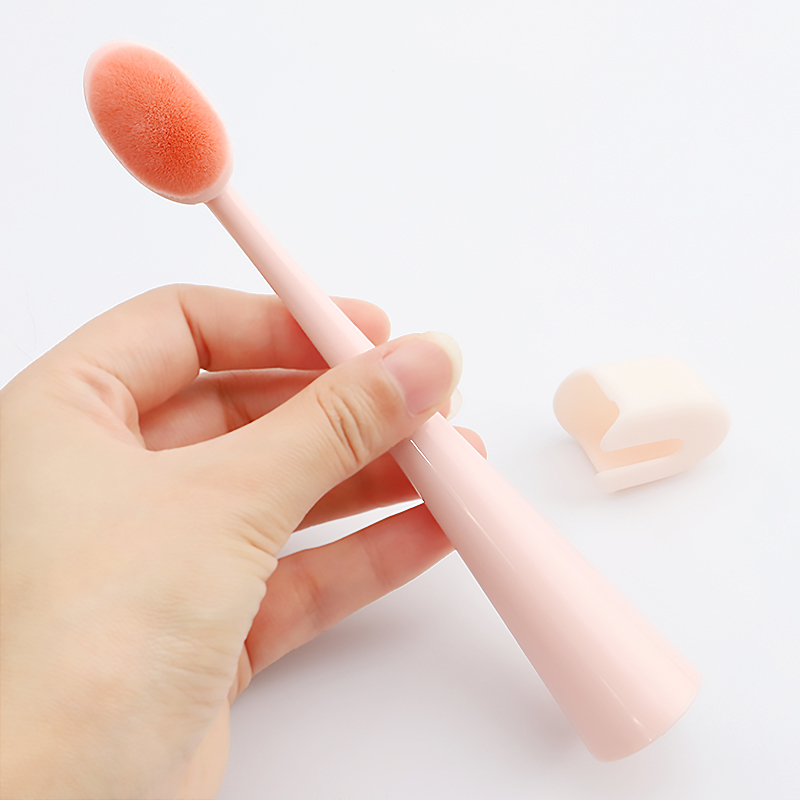 Fashion Pink Single Curved Moon Makeup Brush,Beauty tools