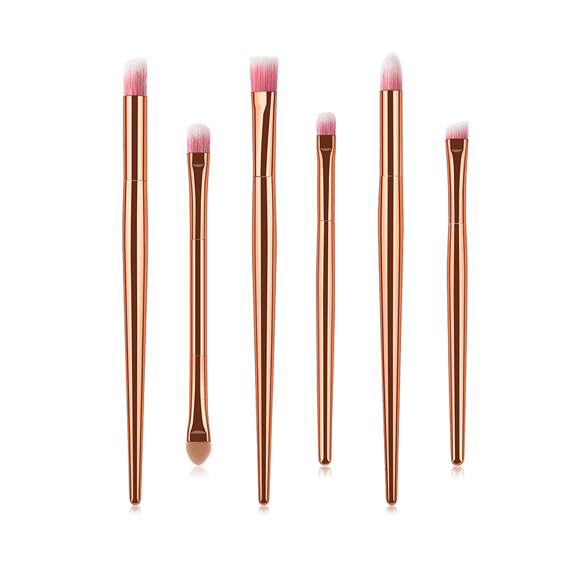 Fashion Rose Gold 6 Sticks Eye Makeup Brush,Beauty tools