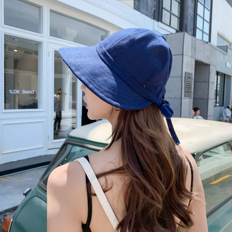 Fashion Blue Bow Cap,Sun Hats