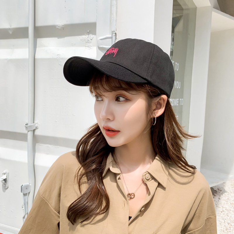 Fashion Beige Embroidered Letter Baseball Cap,Sun Hats