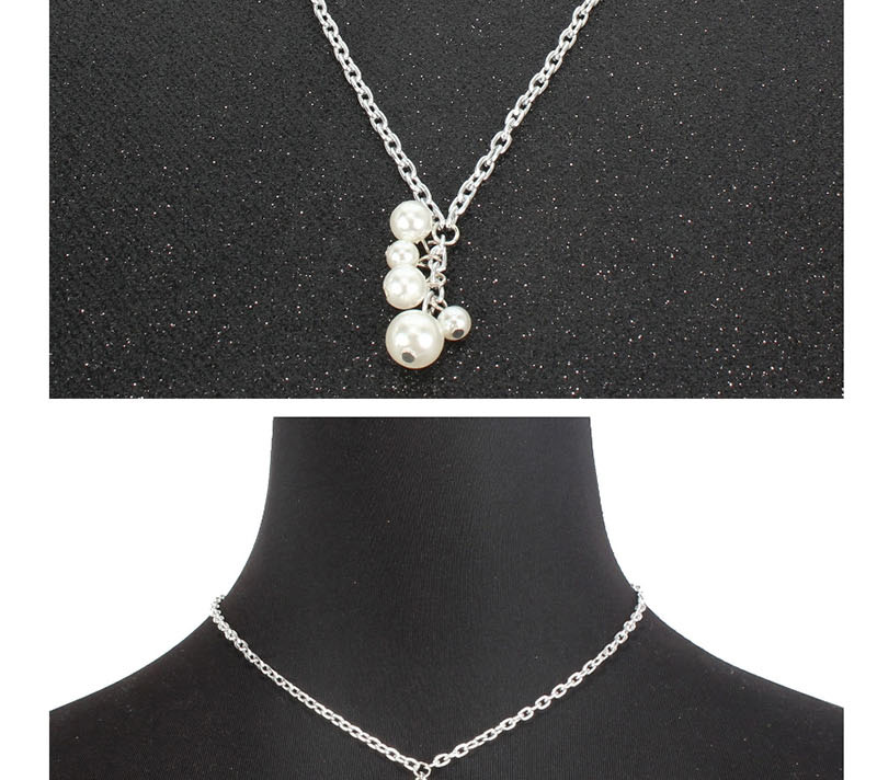 Fashion White K Imitation Pearl Necklace,Pendants