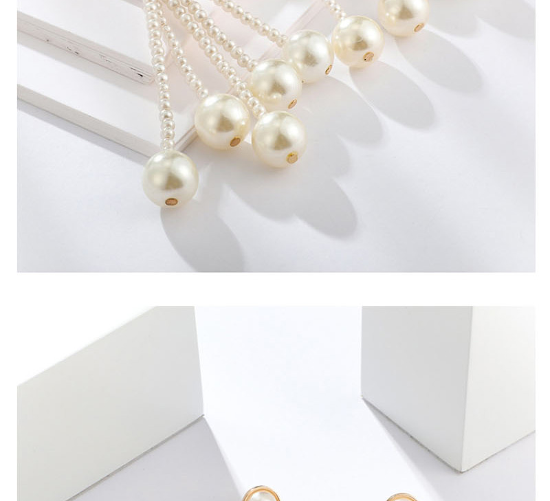 Fashion White Pearl Tassel Earrings,Drop Earrings