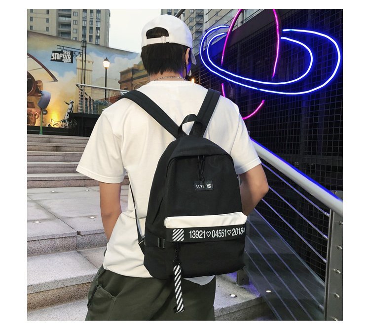 Fashion Black Waterproof Bag,Backpack