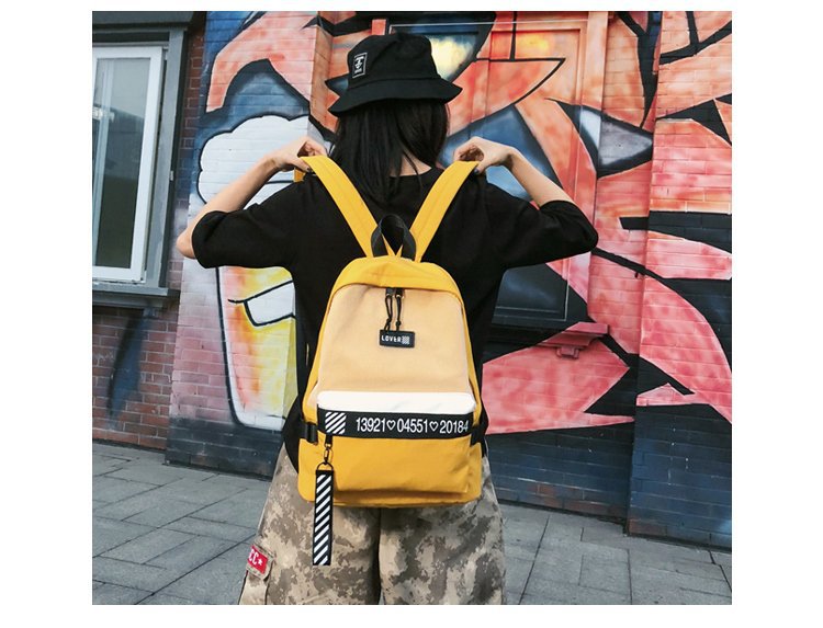 Fashion Yellow Waterproof Bag,Backpack