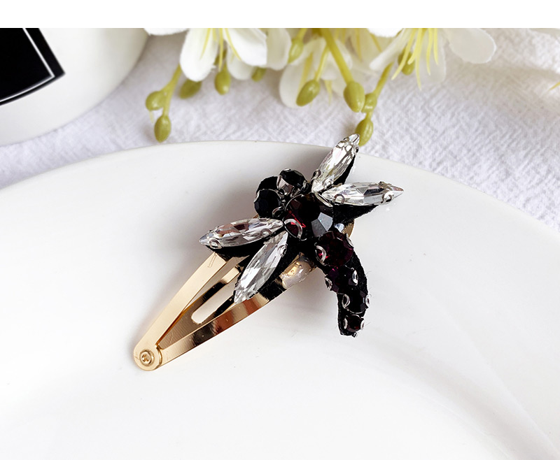 Fashion Color Alloy Felt Cloth Rhinestone Insect Hairpin,Hairpins