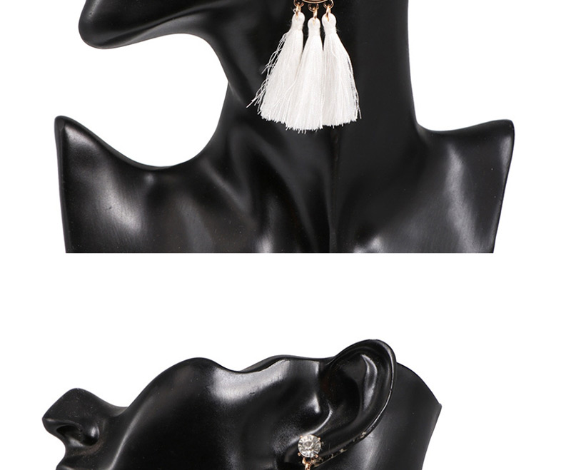 Fashion White Tassel Earrings,Drop Earrings