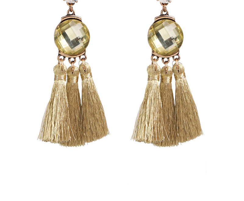 Fashion Gold Tassel Earrings,Drop Earrings