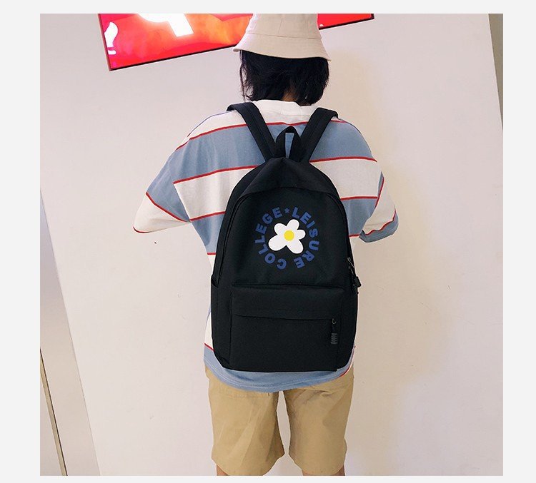 Fashion Black Flower Backpack,Backpack