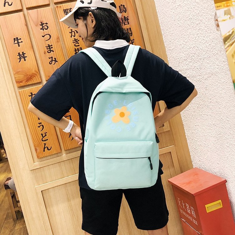 Fashion Green Flower Backpack,Backpack