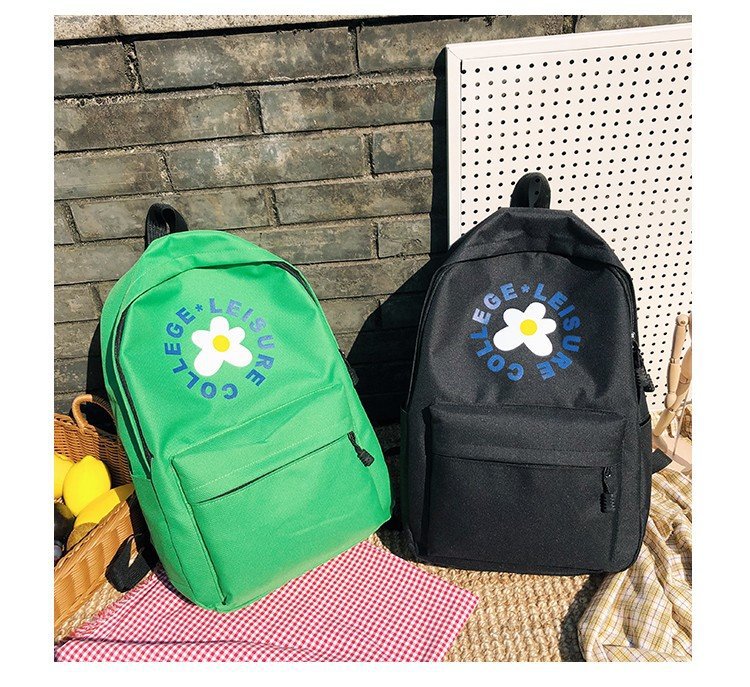 Fashion Green Flower Backpack,Backpack