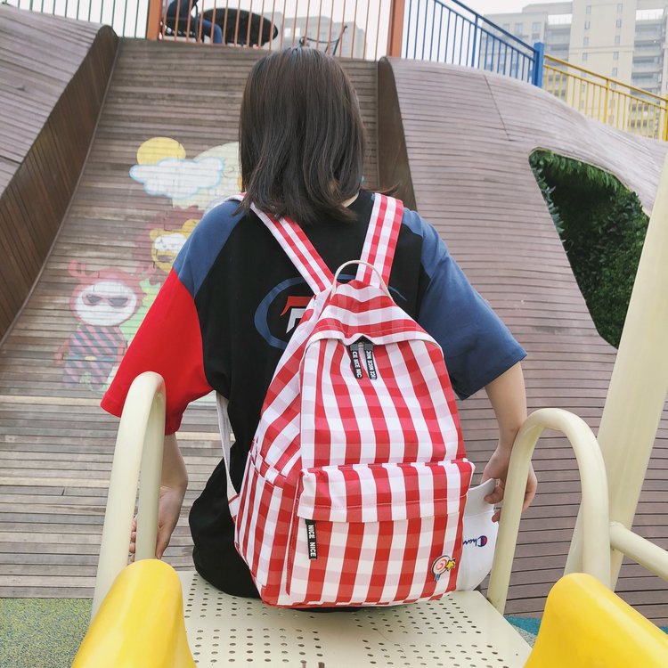 Fashion Khaki Lollipop Plaid Backpack,Backpack