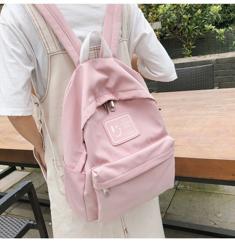 Fashion Pink Solid Color Bag,Backpack