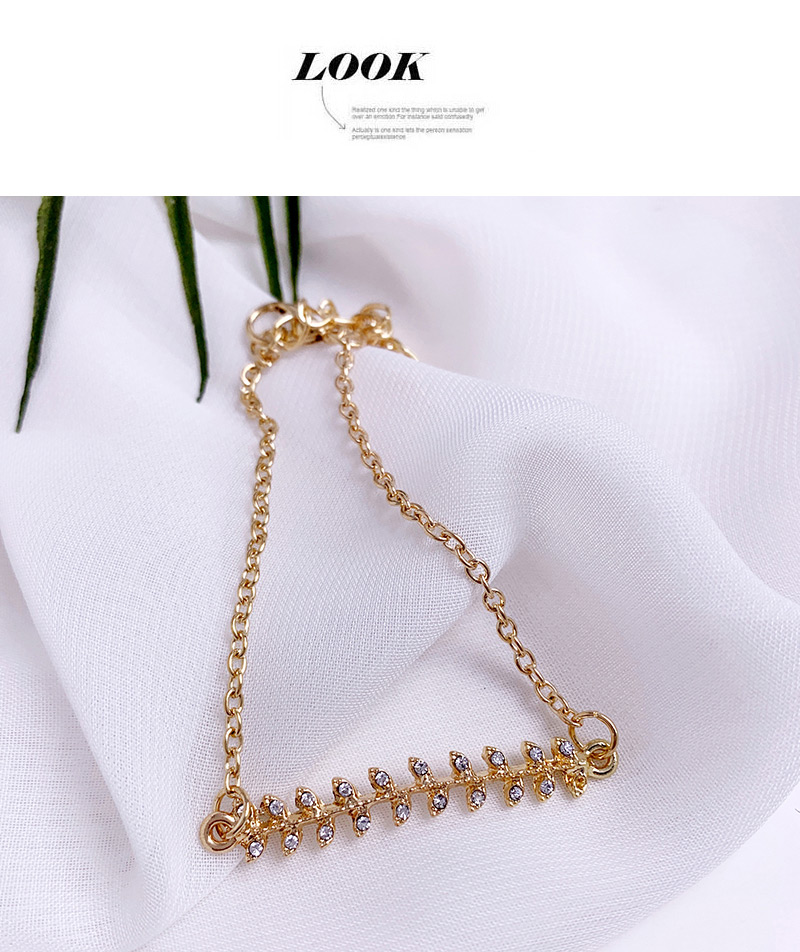 Fashion Gold Alloy Willow Triangle Bracelet Three-piece Set,Fashion Bracelets
