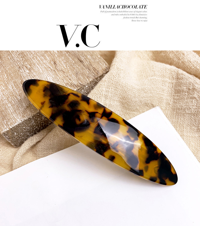 Fashion Yellow Alloy Resin Leopard Hair Clip Set,Hairpins