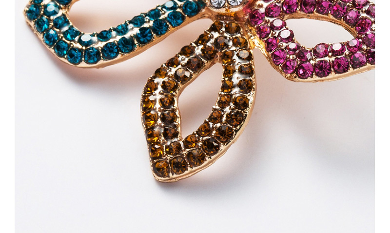Fashion Color Acrylic Diamond Flower Earrings,Drop Earrings
