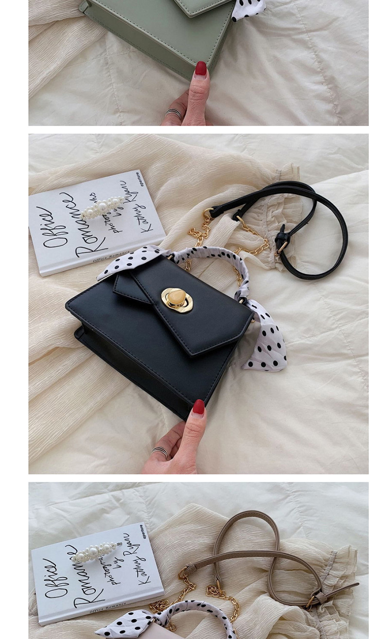 Fashion Black Hand Chain Single Shoulder Sliver Scarf Bag,Handbags