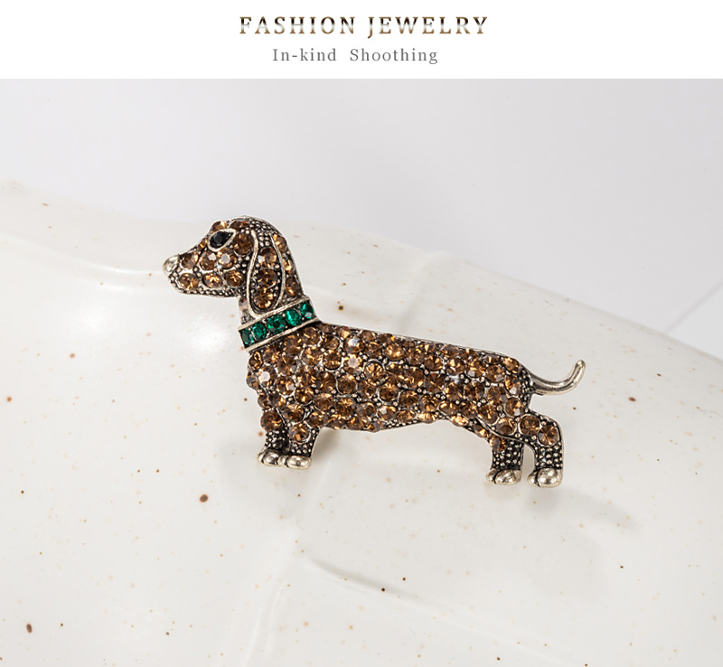 Fashion Puppy Alloy Diamond Brooch,Korean Brooches