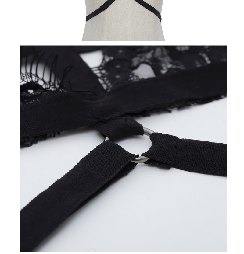 Fashion Black Elastic Geometric Body Chain,Body Piercing Jewelry